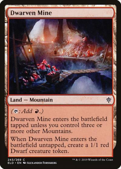 Dwarven Mine ELD-243 Throne of Eldraine Magic card