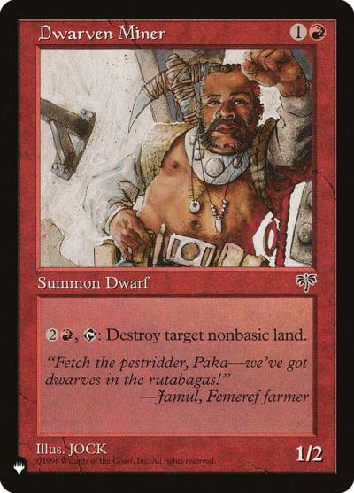 Dwarven Miner PLST-MIR-169 The List Magic card