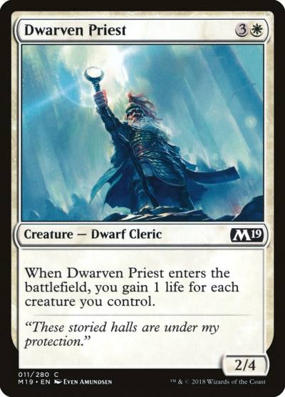 Dwarven Priest 11 Core Set 2019 Magic card