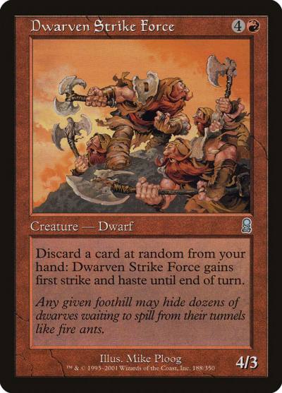 Dwarven Strike Force ODY-188 Odyssey Magic card