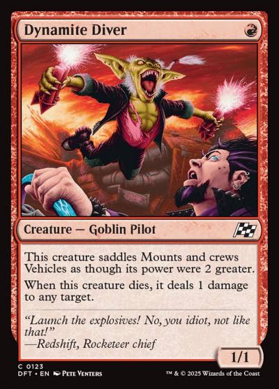 Dynamite Diver DFT-123 Aetherdrift Magic card