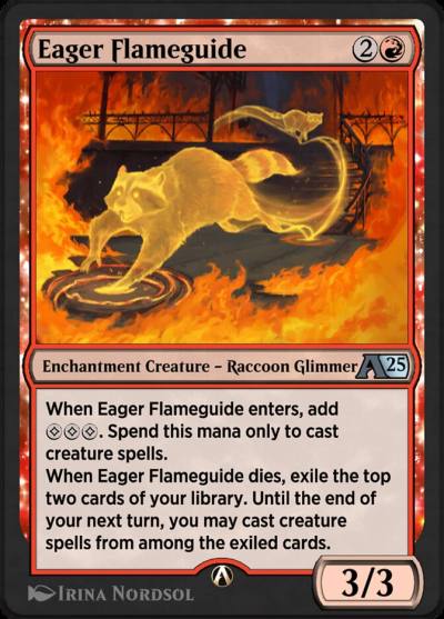 Eager Flameguide YDSK-14 Alchemy: Duskmourn Magic card