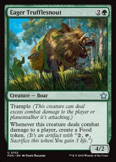 Eager Trufflesnout FDN-102 Foundations Magic card