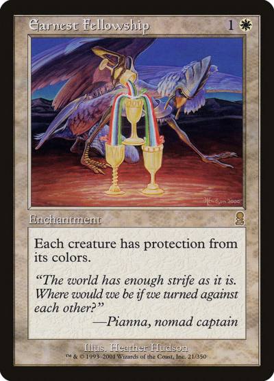 Earnest Fellowship ODY-21 Odyssey Magic card