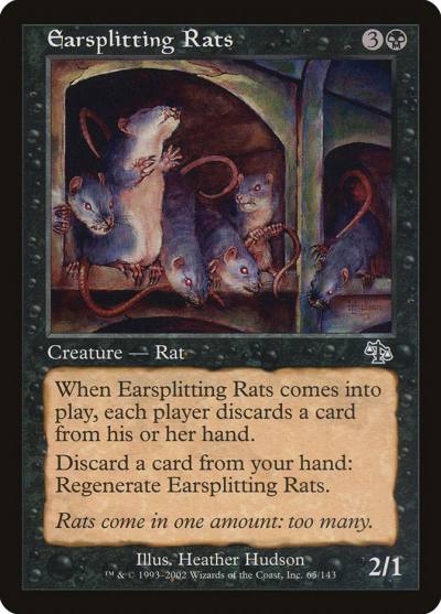 Earsplitting Rats JUD-65 Judgment Magic card