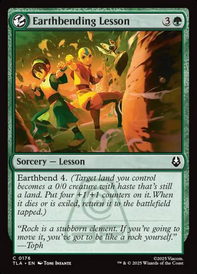 Earthbending Lesson TLA-176 Avatar: The Last Airbender Magic card