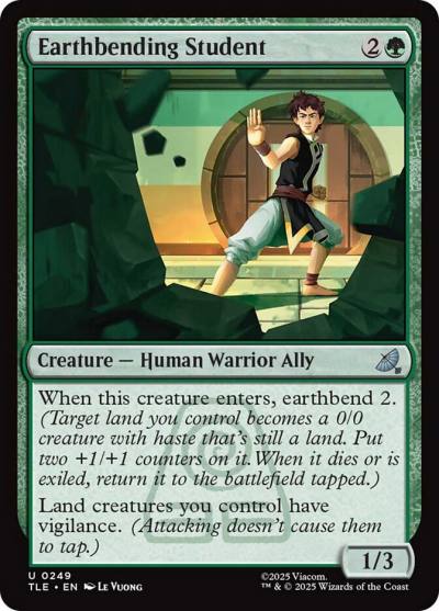 Earthbending Student TLE-249 Avatar: The Last Airbender Eternal Magic card
