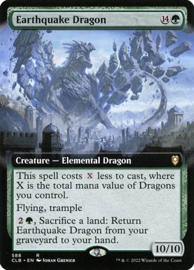 Earthquake Dragon CLB-588 Commander Legends: Battle for Baldur's Gate Magic card