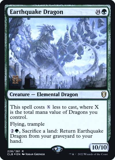 Earthquake Dragon PCLB-228S Battle for Baldur's Gate Promos Magic card