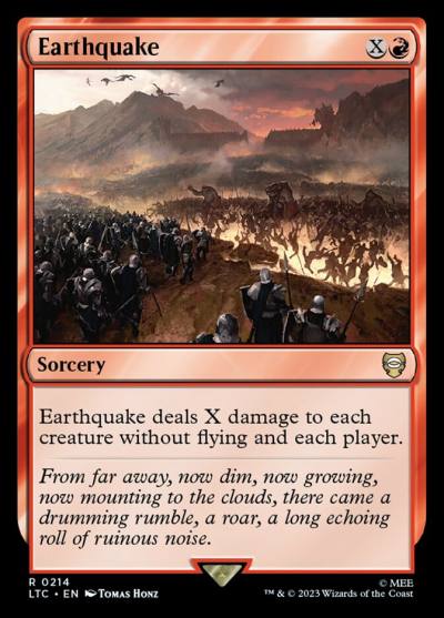 Earthquake LTC-214 Tales of Middle-earth Commander Magic card
