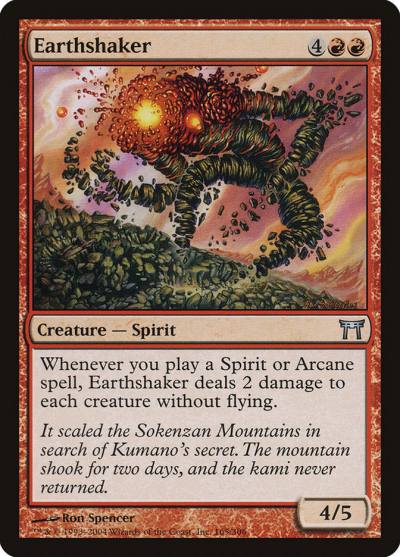 Earthshaker 165 Champions of Kamigawa Magic card