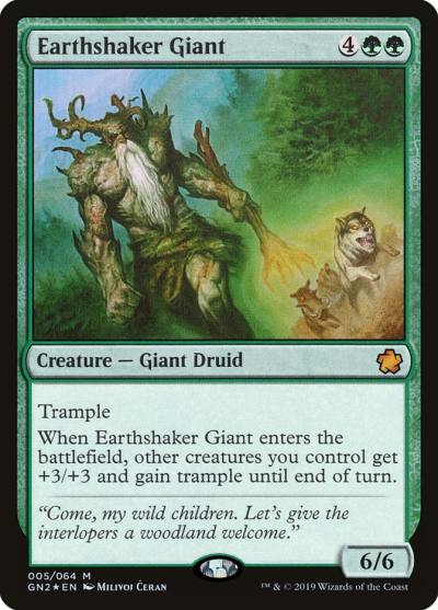 Earthshaker Giant GN2-5 Game Night 2019 Magic card