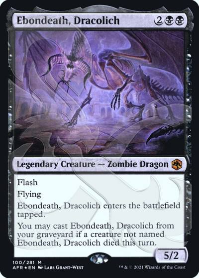 Ebondeath, Dracolich PAFR-100A Adventures in the Forgotten Realms Promos Magic card