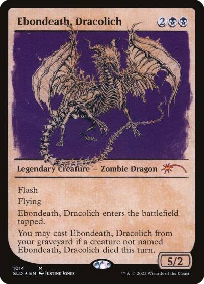 Ebondeath, Dracolich SLD-1014 Secret Lair Drop Magic card