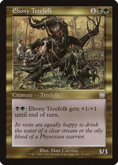 Ebony Treefolk 97 Apocalypse Magic card