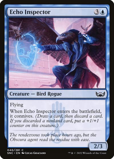 Echo Inspector 40 Streets of New Capenna Magic card