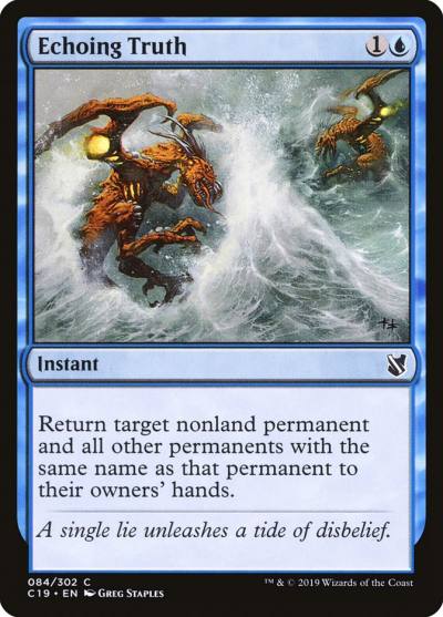 Echoing Truth C19-84 Commander 2019 Magic card