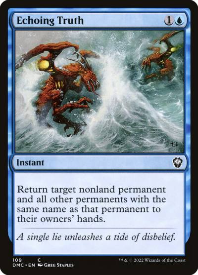 Echoing Truth DMC-109 Dominaria United Commander Magic card