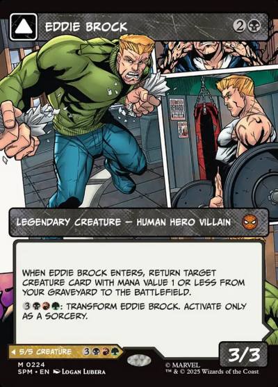 Eddie Brock // Venom, Lethal Protector SPM-224 Marvel's Spider-Man Magic card
