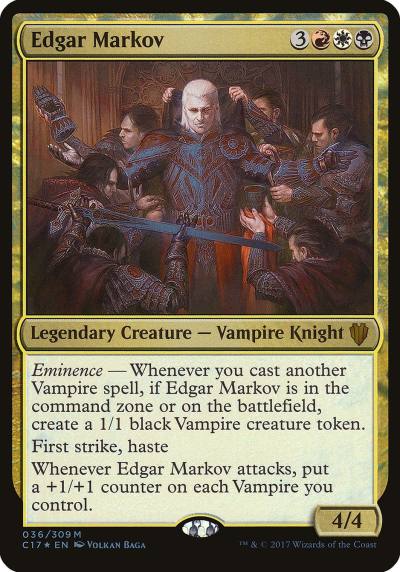 Edgar Markov OC17-36 Commander 2017 Oversized Magic card