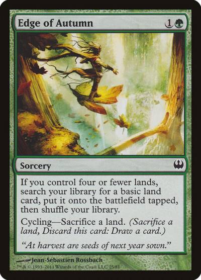 Edge of Autumn DDG-25 Duel Decks: Knights vs. Dragons Magic card