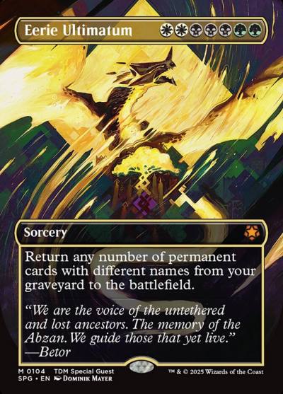 Eerie Ultimatum SPG-104 Special Guests Magic card