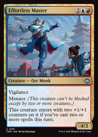 Effortless Master 181 Tarkir: Dragonstorm Magic card