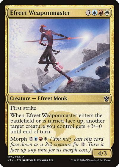 Efreet Weaponmaster KTK-175 Khans of Tarkir Magic card