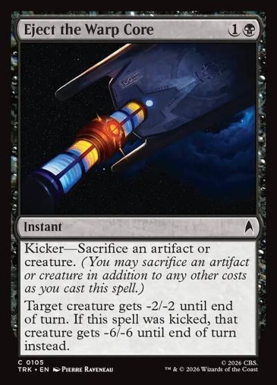 Eject the Warp Core TRK-105 Star Trek Magic card