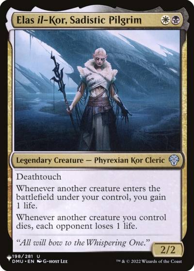 Elas il-Kor, Sadistic Pilgrim PLST-DMU-198 The List Magic card