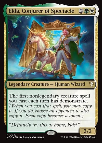 Elda, Conjurer of Spectacle 37 Mystery Booster Commander Edition Magic card