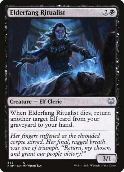 Elderfang Ritualist KHM-385 Kaldheim Magic card