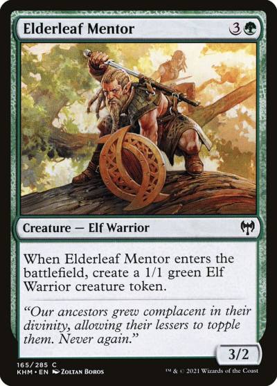 Elderleaf Mentor KHM-165 Kaldheim Magic card