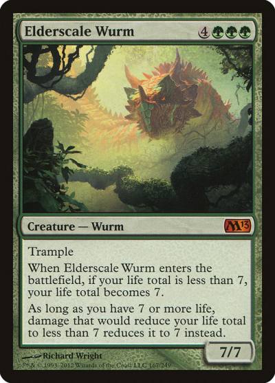 Elderscale Wurm 167 Magic 2013 Magic card