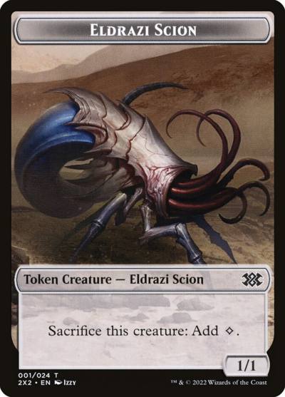 Eldrazi Scion T2X2-1 Double Masters 2022 Tokens Magic card