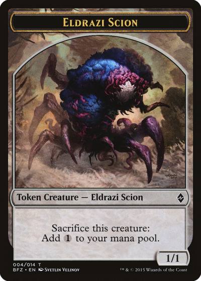 Eldrazi Scion TBFZ-4 Battle for Zendikar Tokens Magic card