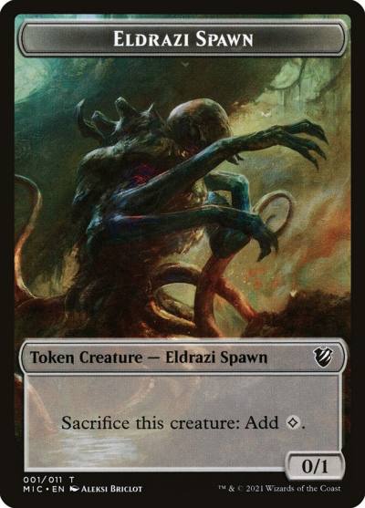 Eldrazi Spawn TMIC-1 Midnight Hunt Commander Tokens Magic card