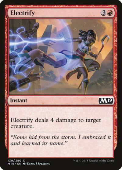 Electrify M19-139 Core Set 2019 Magic card