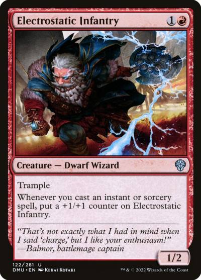 Electrostatic Infantry DMU-122 Dominaria United Magic card