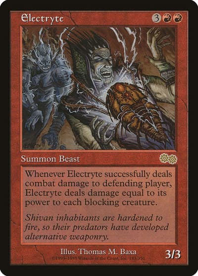 Electryte 183 Urza's Saga Magic card