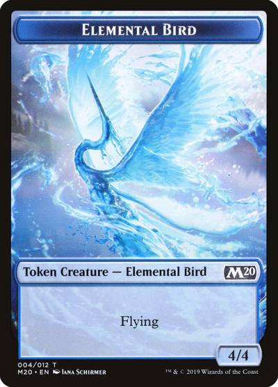 Elemental Bird TM20-4 Core Set 2020 Tokens Magic card