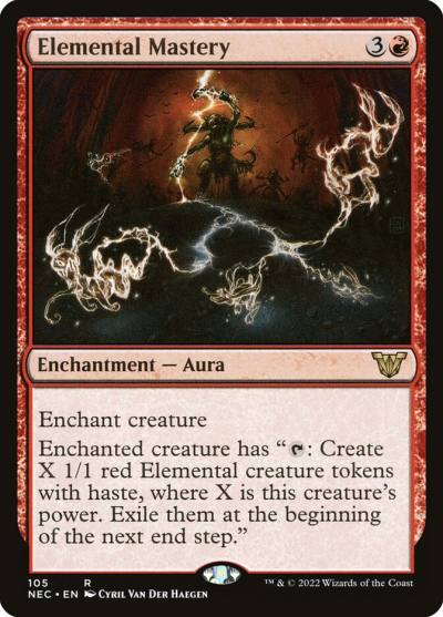 Elemental Mastery NEC-105 Neon Dynasty Commander Magic card