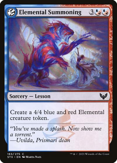 Elemental Summoning STX-183 Strixhaven: School of Mages Magic card