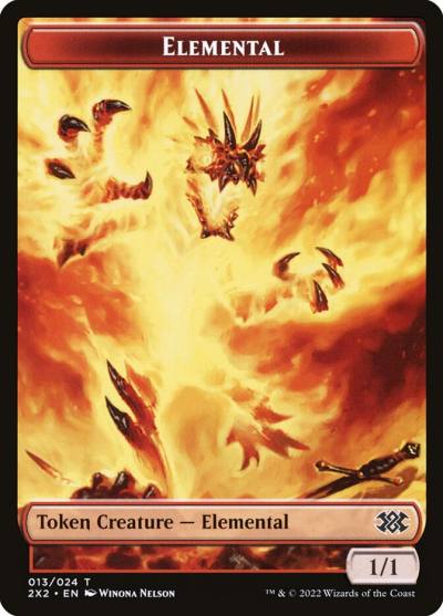 Elemental T2X2-13 Double Masters 2022 Tokens Magic card