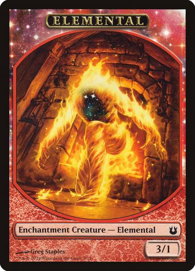 Elemental TBNG-7 Born of the Gods Tokens Magic card