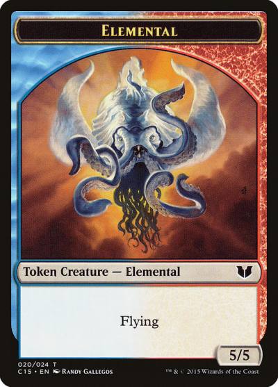 Elemental TC15-20 Commander 2015 Tokens Magic card