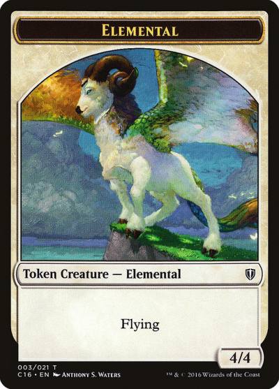 Elemental TC16-3 Commander 2016 Tokens Magic card