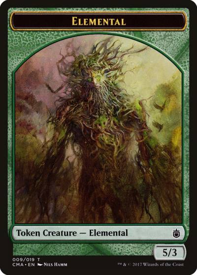Elemental TCMA-9 Commander Anthology Tokens Magic card