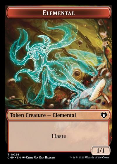 Elemental TCMM-24 Commander Masters Tokens Magic card