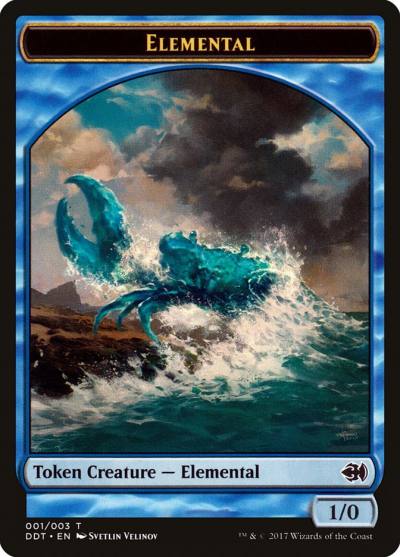 Elemental TDDT-1 Duel Decks: Merfolk vs. Goblins Tokens Magic card
